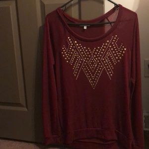 Charlotte Russe Red Blouse